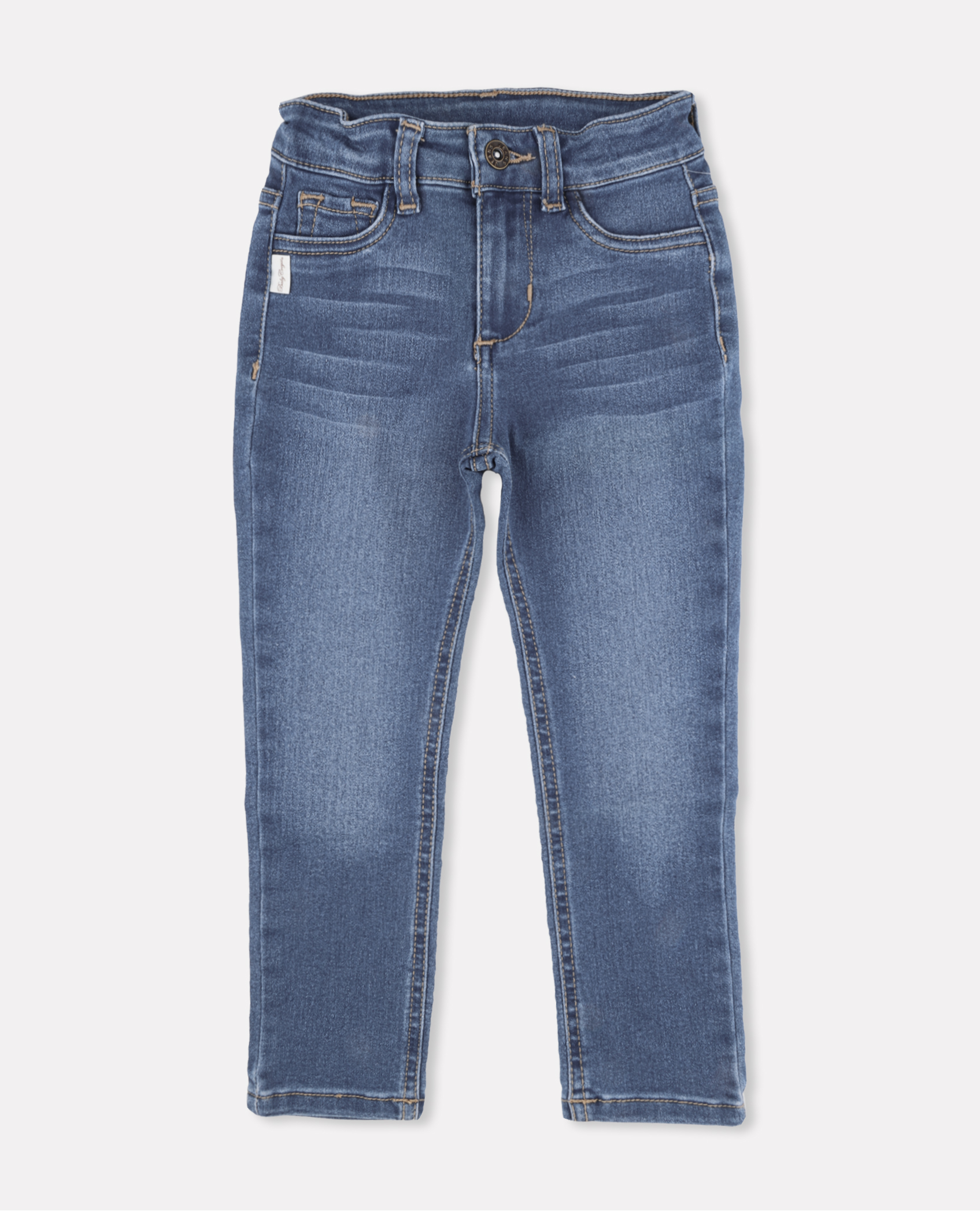 Jeans Pantalon de Mezclilla Deslavado Strech Azul accesorios de
